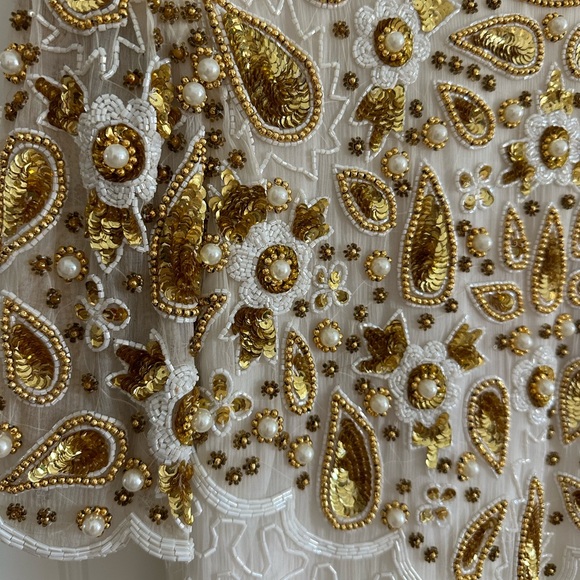 Vtg 80s Laurence Kazar Beaded Cocktail Dress - Picture 5 of 15